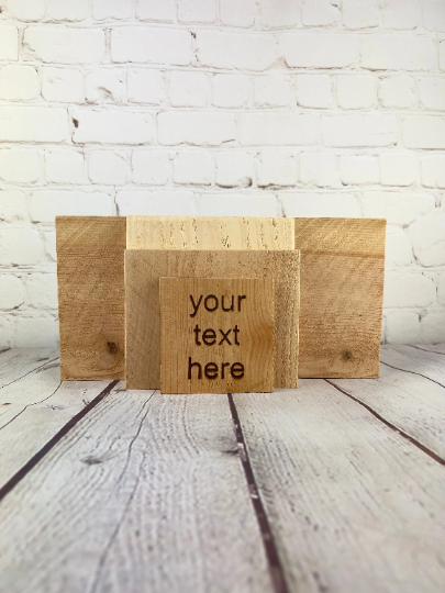 Custom Engraved Wood Sign - 4 sizes