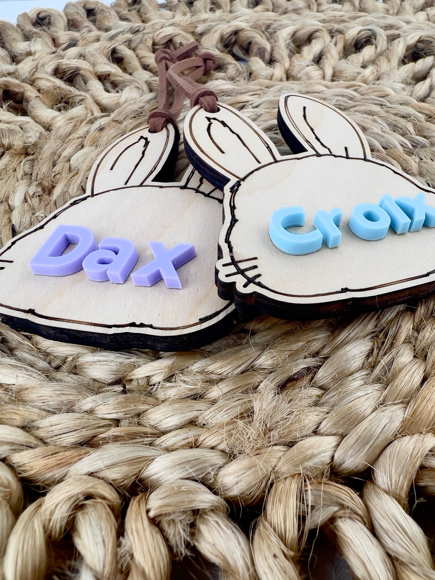 Bunny Easter Basket Name Tags