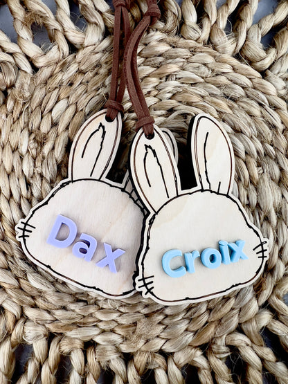 Bunny Easter Basket Name Tags