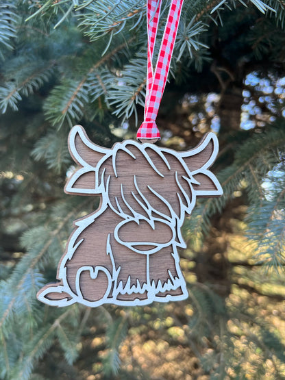 Highland Cow Ornament