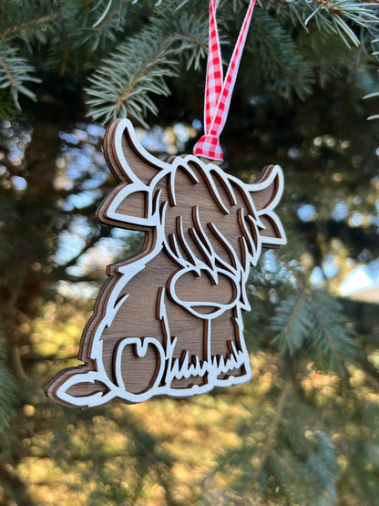 Highland Cow Ornament