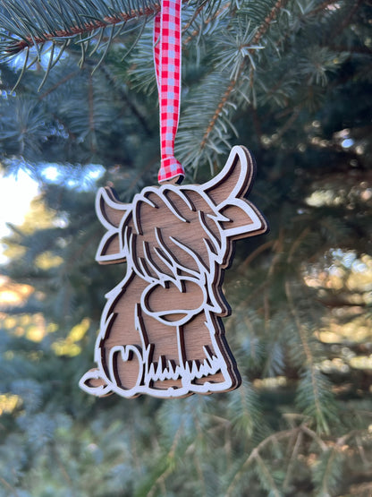 Highland Cow Ornament