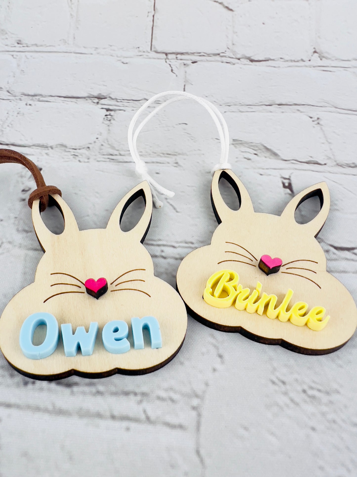 Bunny Easter Basket Name Tags