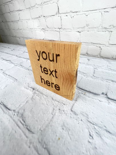 Custom Mini Engraved Wood Sign