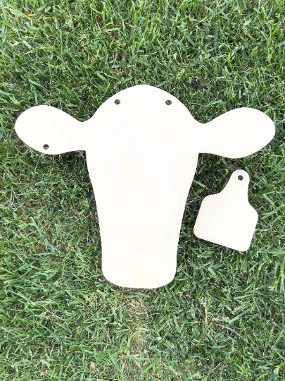 Cow Head DIY Door Hanger