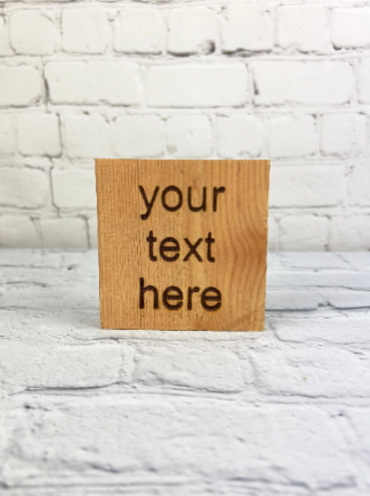 Custom Mini Engraved Wood Sign