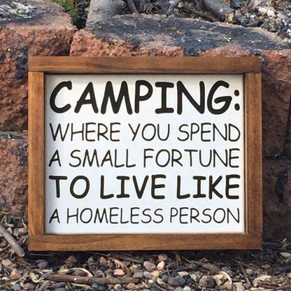 Funny camping sign, gift for camper - Salty Dog Mercantile