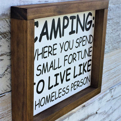 Funny camping sign, gift for camper - Salty Dog Mercantile