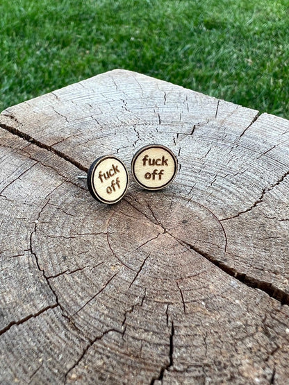 Fuck off earrings - Salty Dog Mercantile