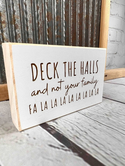 Deck the halls mini holiday sign - Salty Dog Mercantile