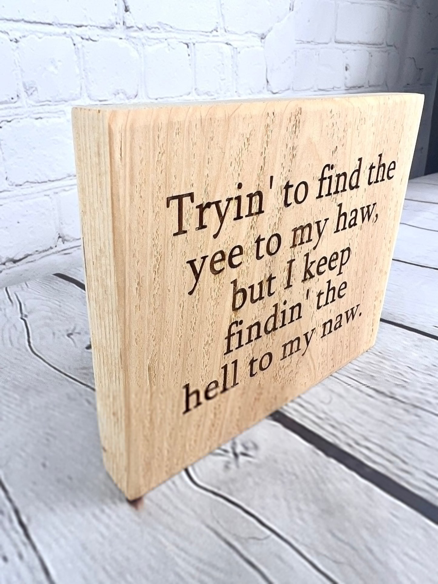 funny humor sign, funny gift for her, funny desk sign, funny office sign, funny desk decor, funny mini wood sign, funny block sign