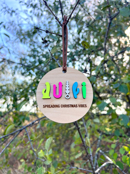 Christmas Vibes Adult Ornament, Sex Toy Ornament. Spicy Adult Humor Gift, Adult Humor Ornament, Single Lady Humor Gift