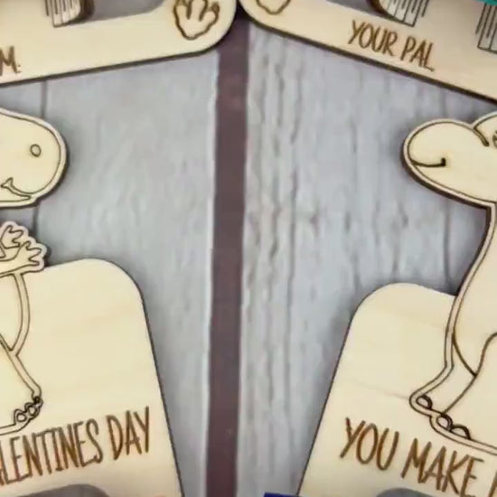 Valentines Day Dinosaur Coloring Cards, Kids Class Valentines Crafts, Personalized Valentines for Kids