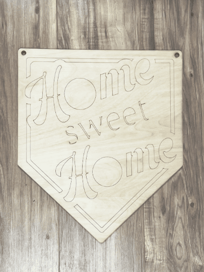 DIY baseball/softball door hanger - Salty Dog Mercantile