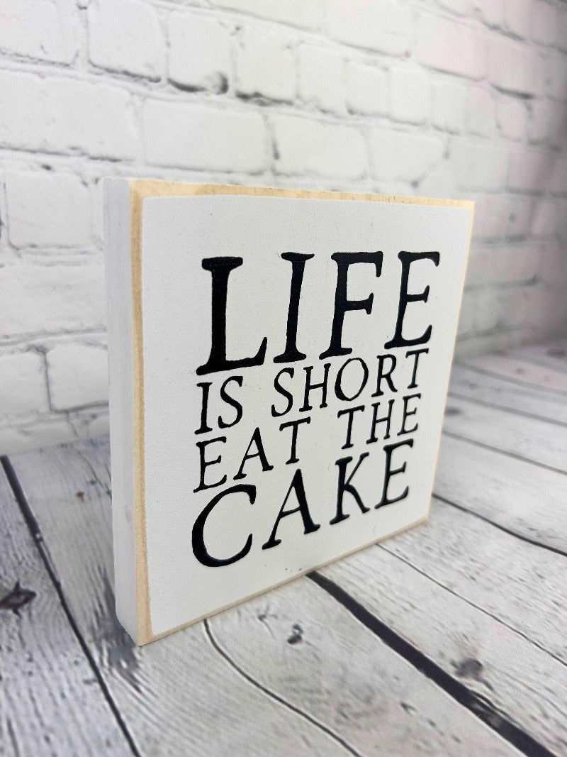 Funny cake sign or kitchen decor - Salty Dog Mercantile