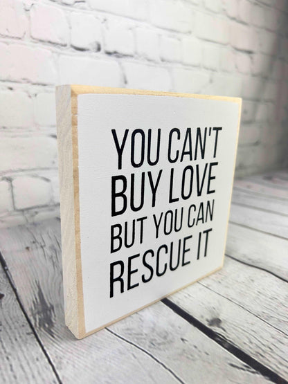 Pet rescue sign, animal lover gift - Salty Dog Mercantile