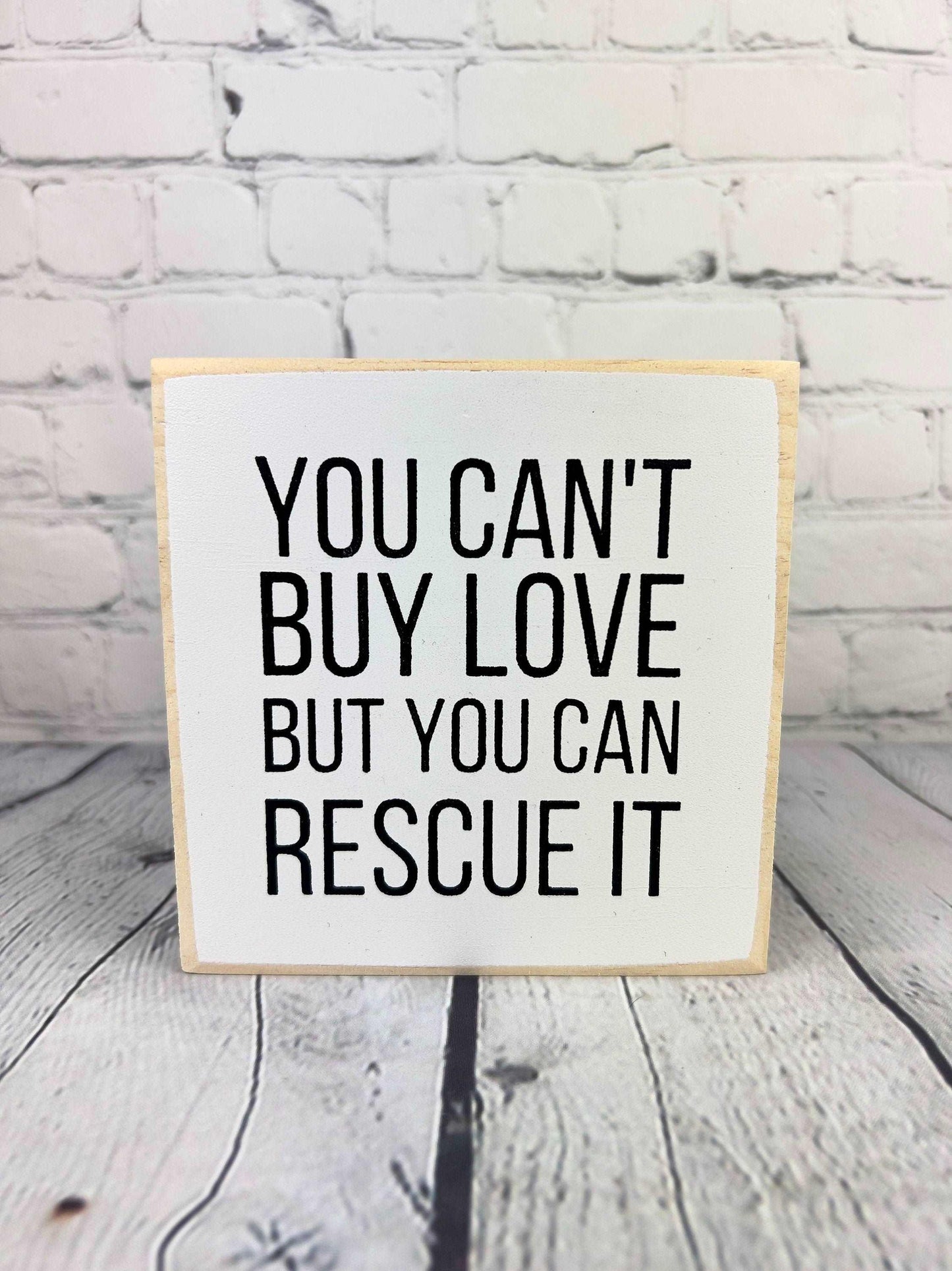 Pet rescue sign, animal lover gift - Salty Dog Mercantile