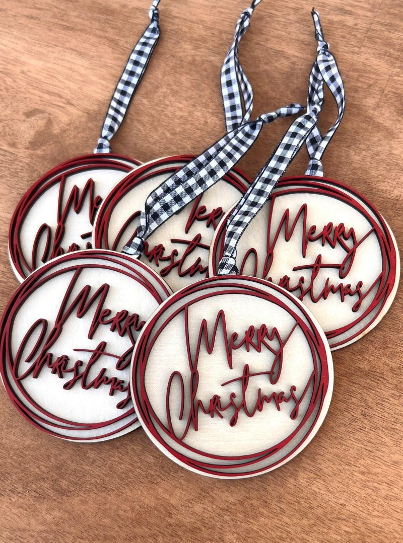 Merry Christmas ornament - Salty Dog Mercantile