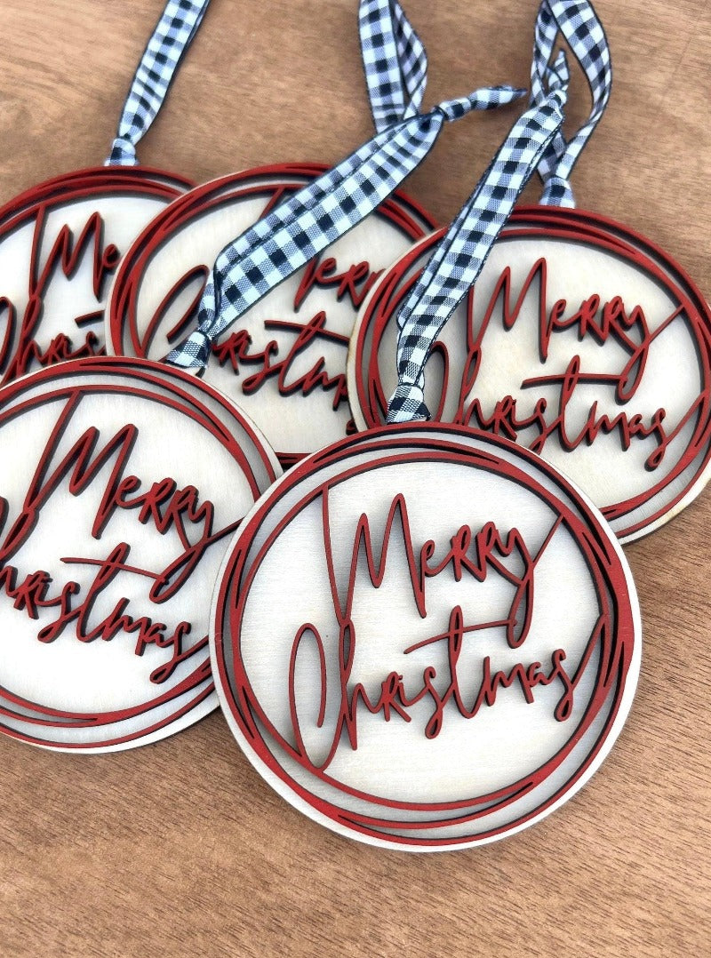 Merry Christmas ornament - Salty Dog Mercantile