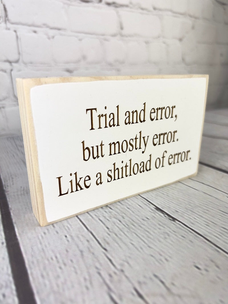 Funny office sign, Funny gag gift, Funny desk sign, Funny humor gag gift, Funny life humor quote, cuss words, swearing gift, gift for him