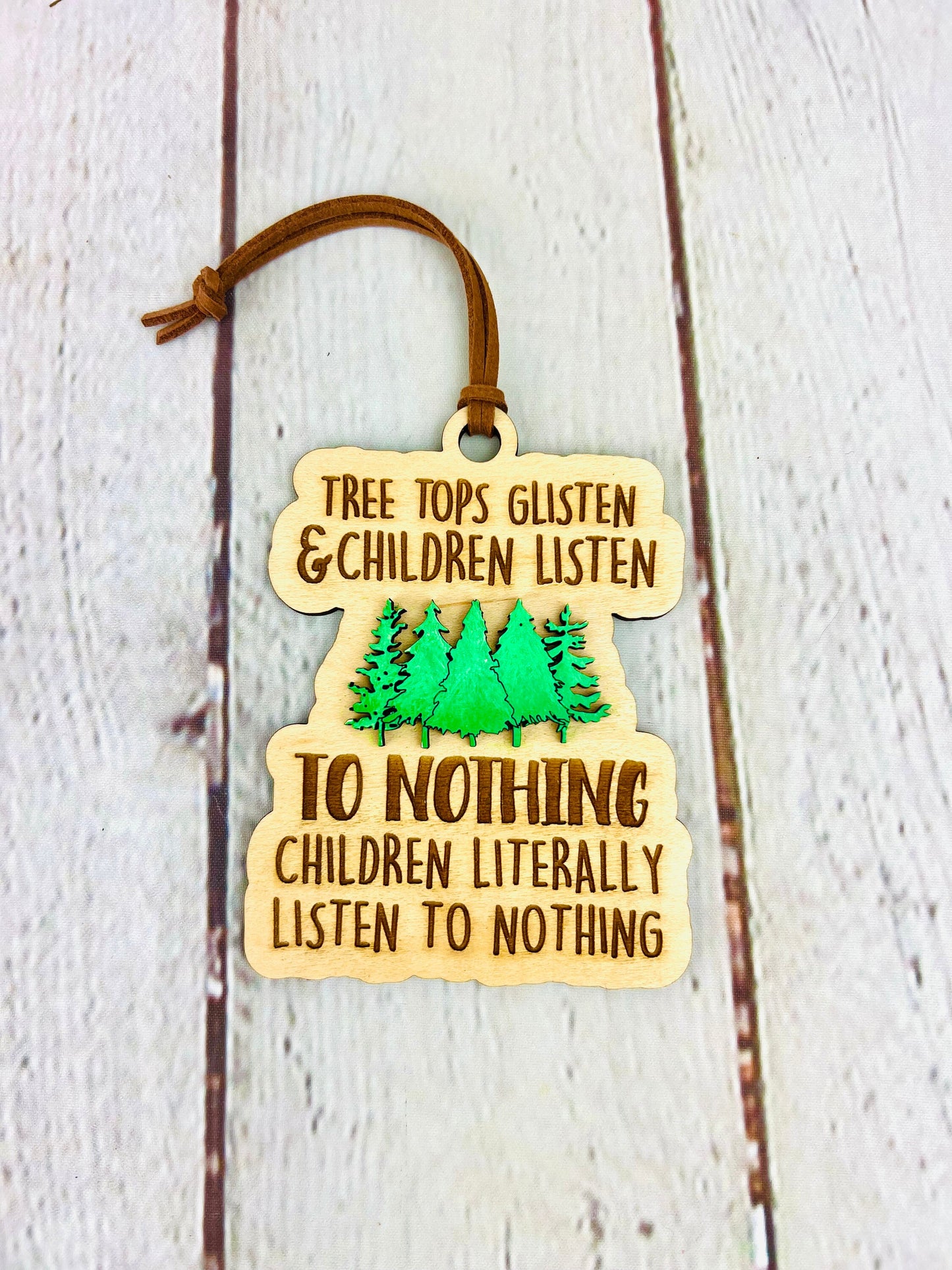 Funny Children Listen To Nothing Ornament, Christmas Ornament, Funny Christmas Ornaments, Christmas, Ornaments for Tree, Gifts for Friends