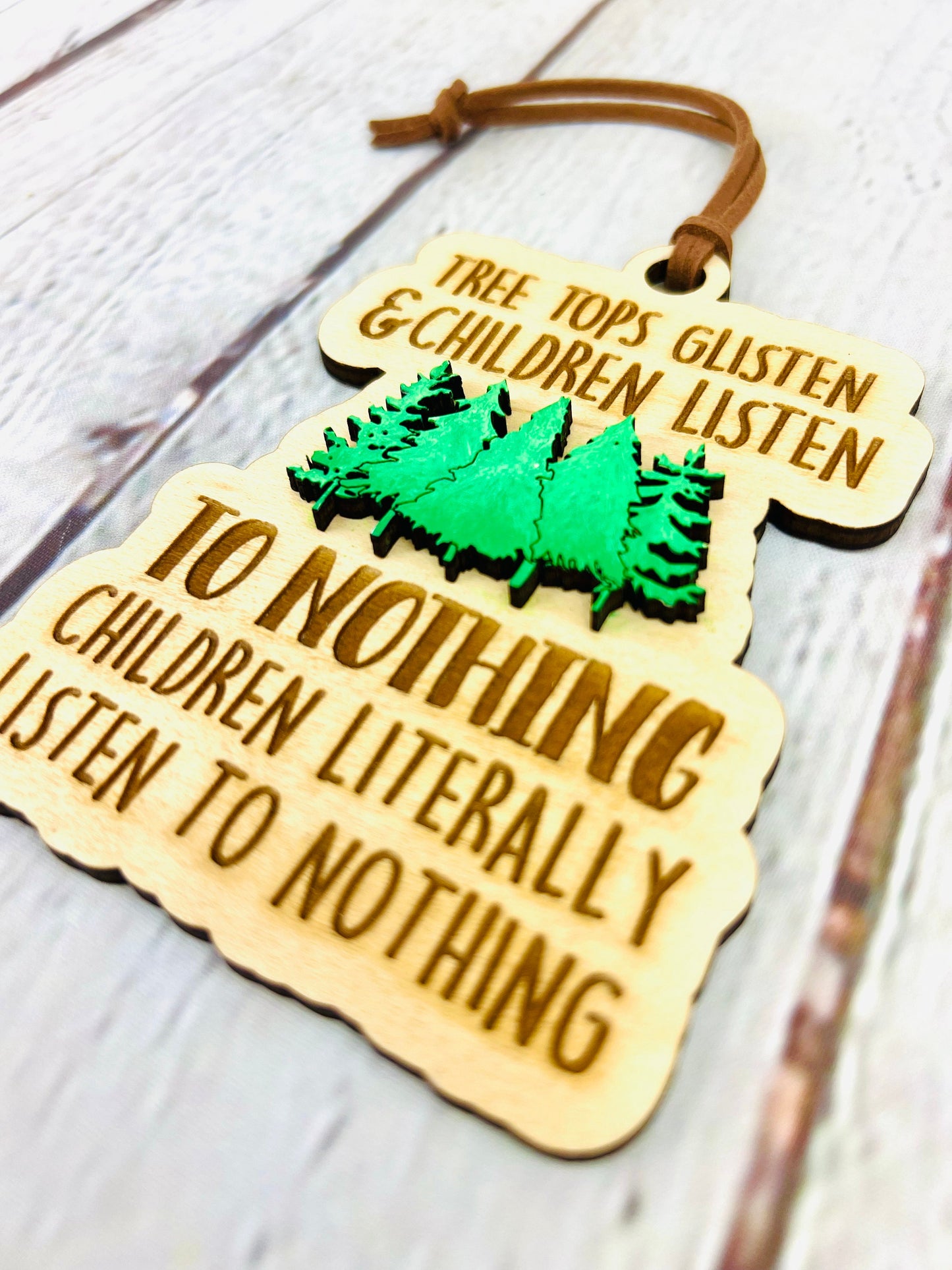 Funny Children Listen To Nothing Ornament, Christmas Ornament, Funny Christmas Ornaments, Christmas, Ornaments for Tree, Gifts for Friends