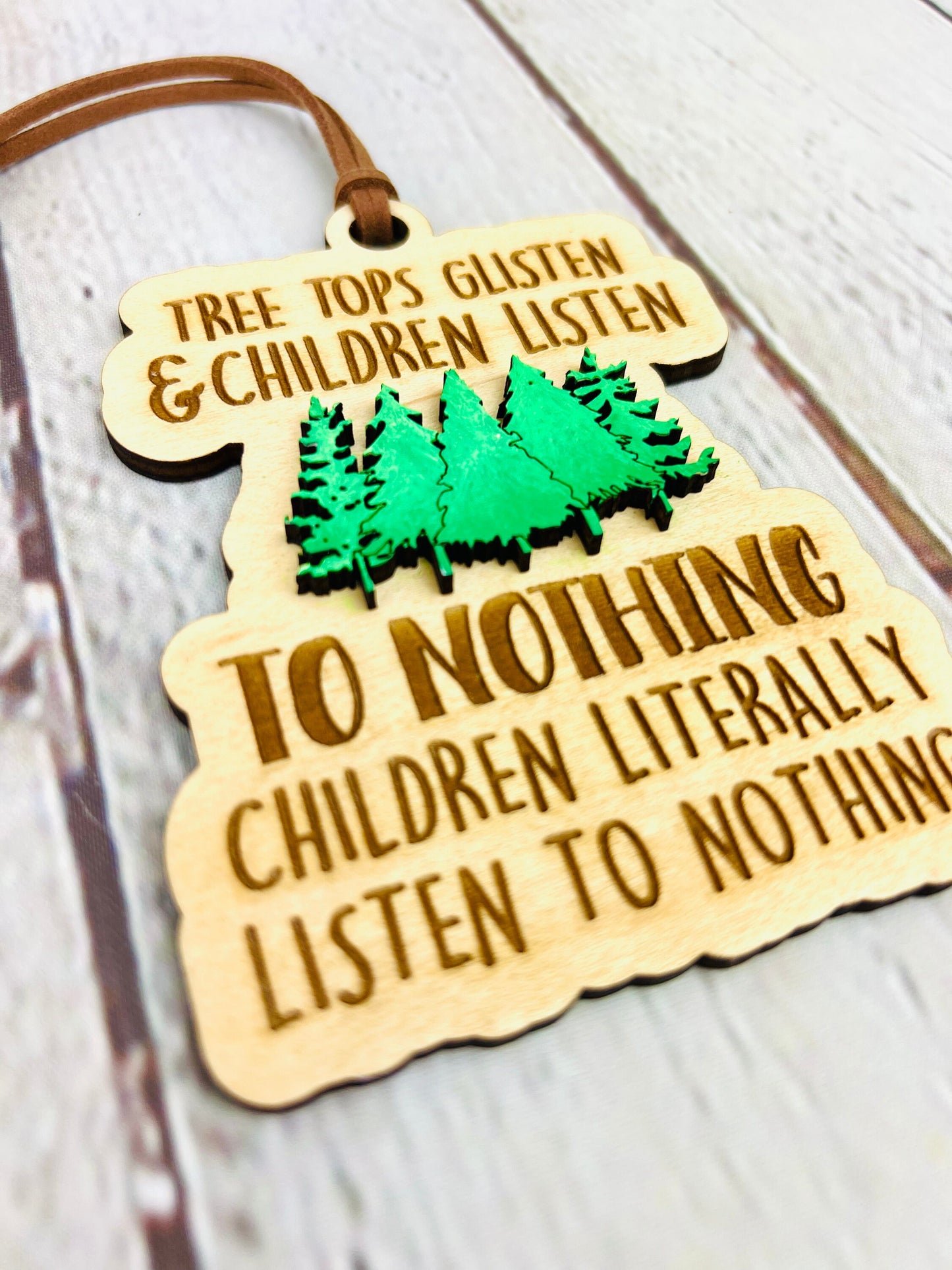 Funny Children Listen To Nothing Ornament, Christmas Ornament, Funny Christmas Ornaments, Christmas, Ornaments for Tree, Gifts for Friends