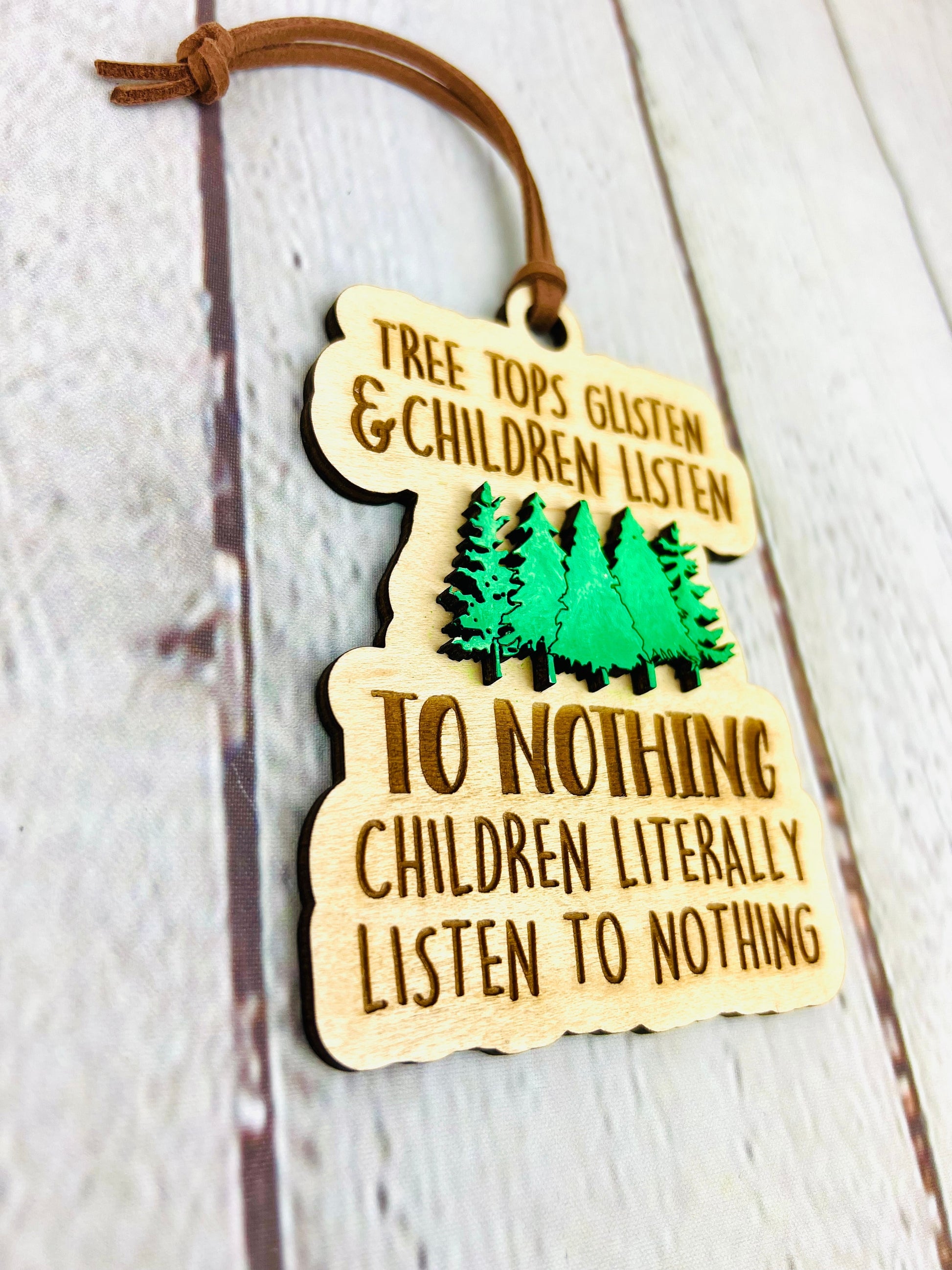 Funny Children Listen To Nothing Ornament, Christmas Ornament, Funny Christmas Ornaments, Christmas, Ornaments for Tree, Gifts for Friends