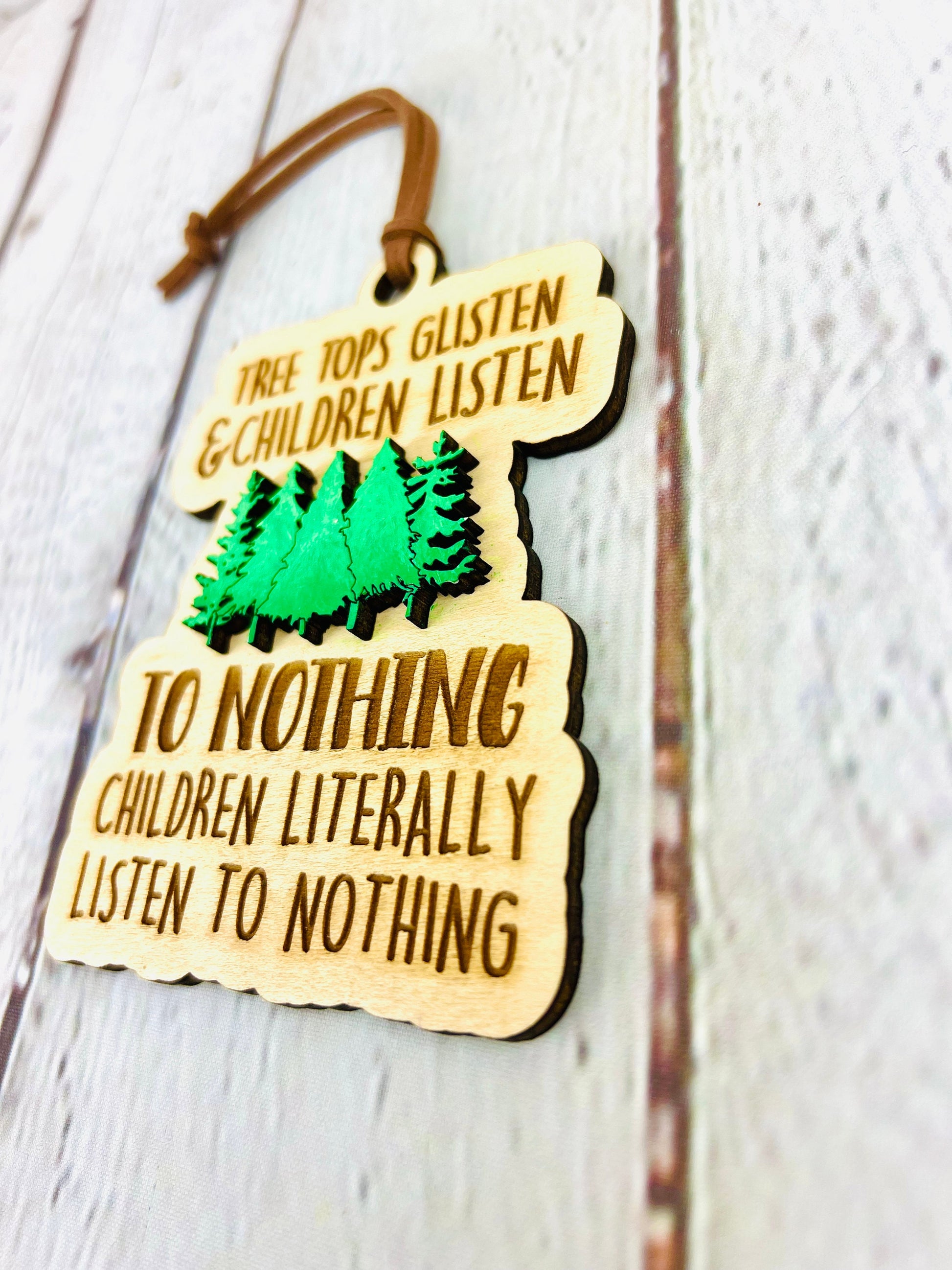 Funny Children Listen To Nothing Ornament, Christmas Ornament, Funny Christmas Ornaments, Christmas, Ornaments for Tree, Gifts for Friends