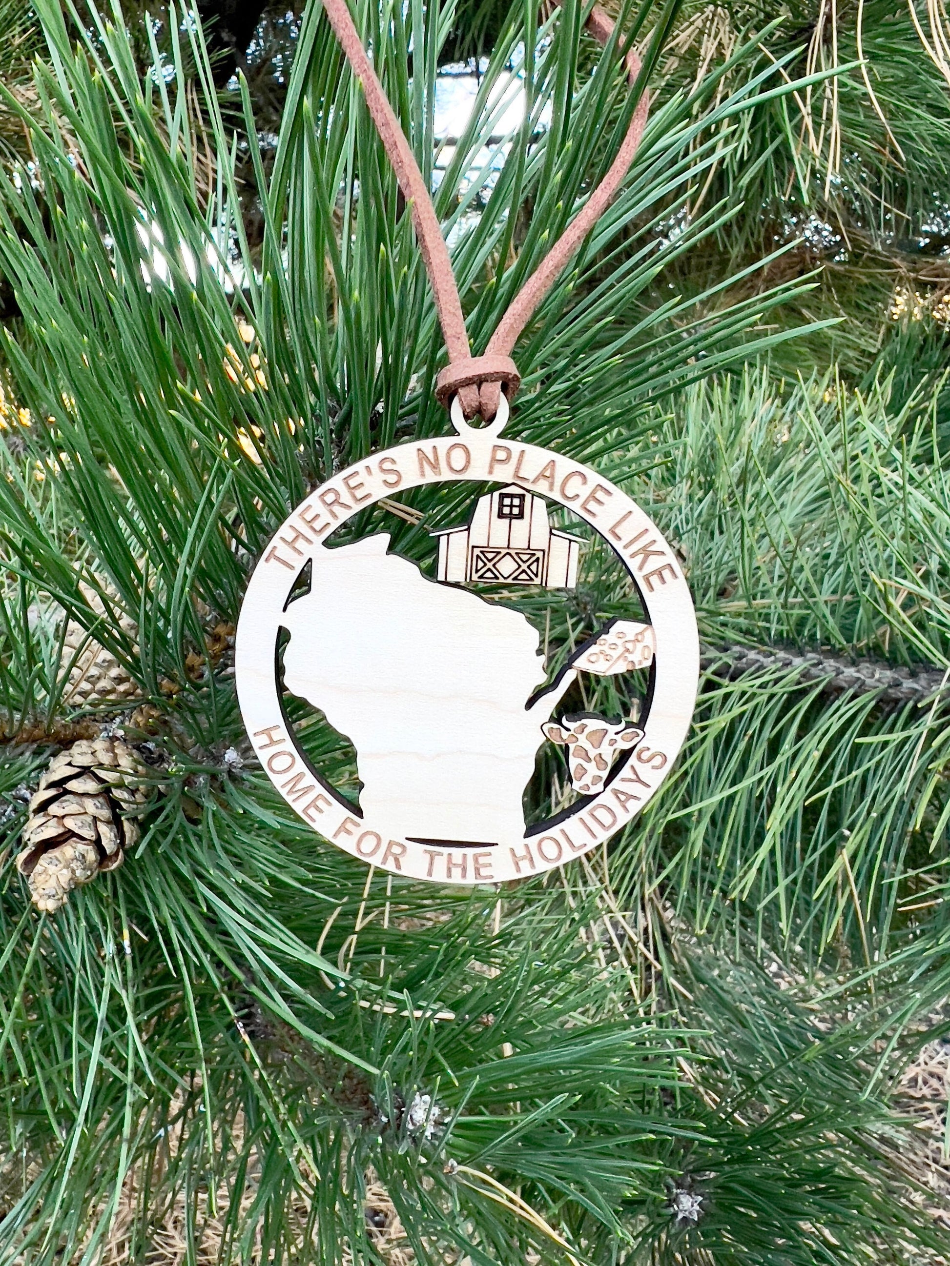 Wisconsin State Midwest Ornament, Midwest Things Ornament, Green Bay Packers Ornament, Cheese Head Ornament, Wisco