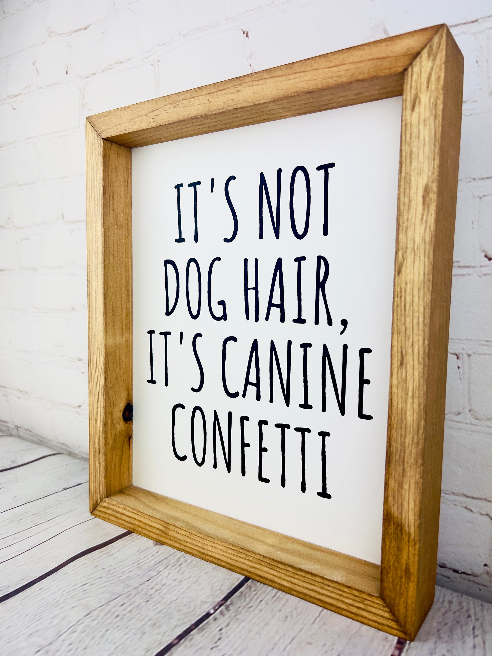 It's not dog hair, it's canine confetti