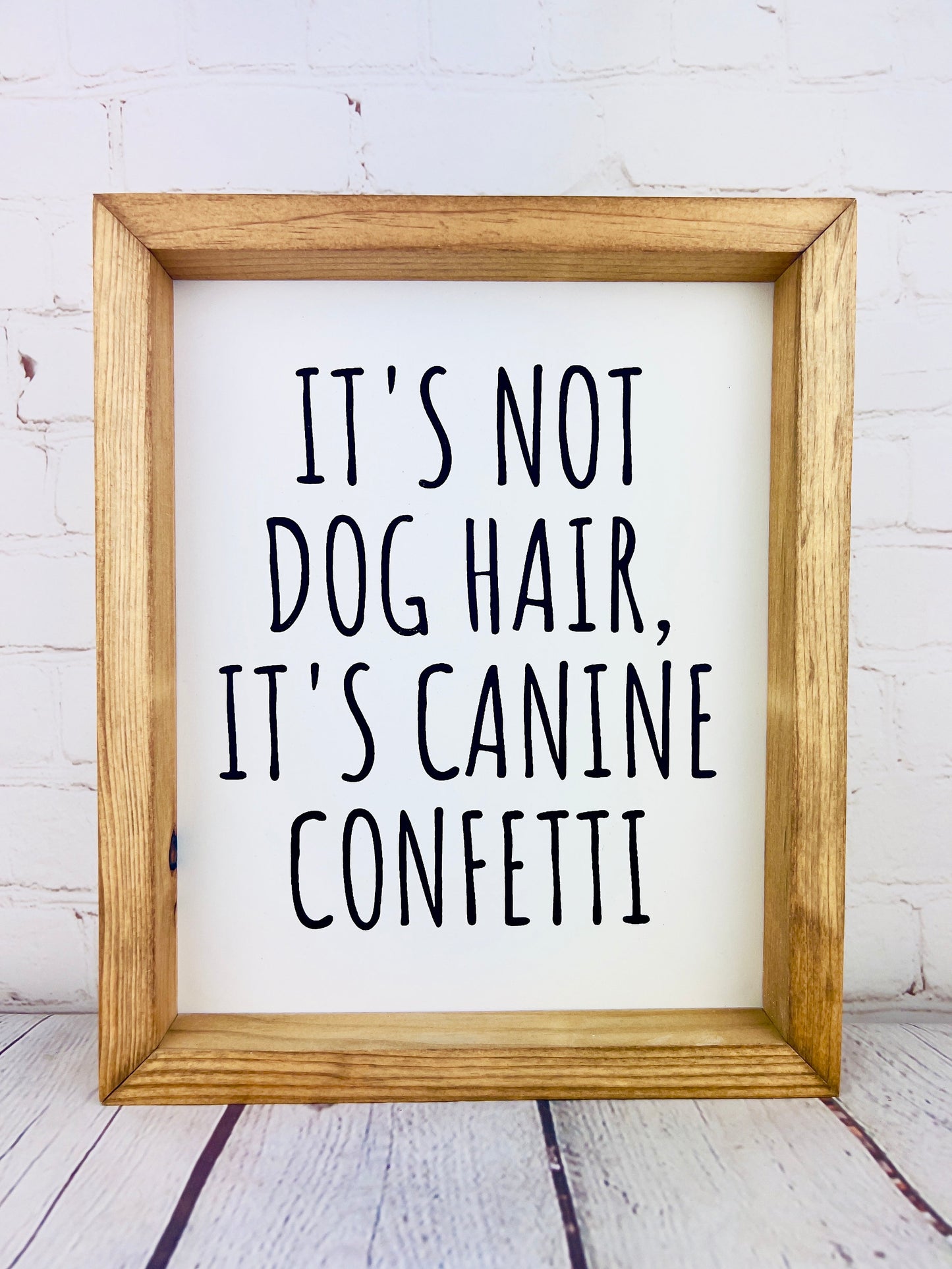 It's not dog hair, it's canine confetti